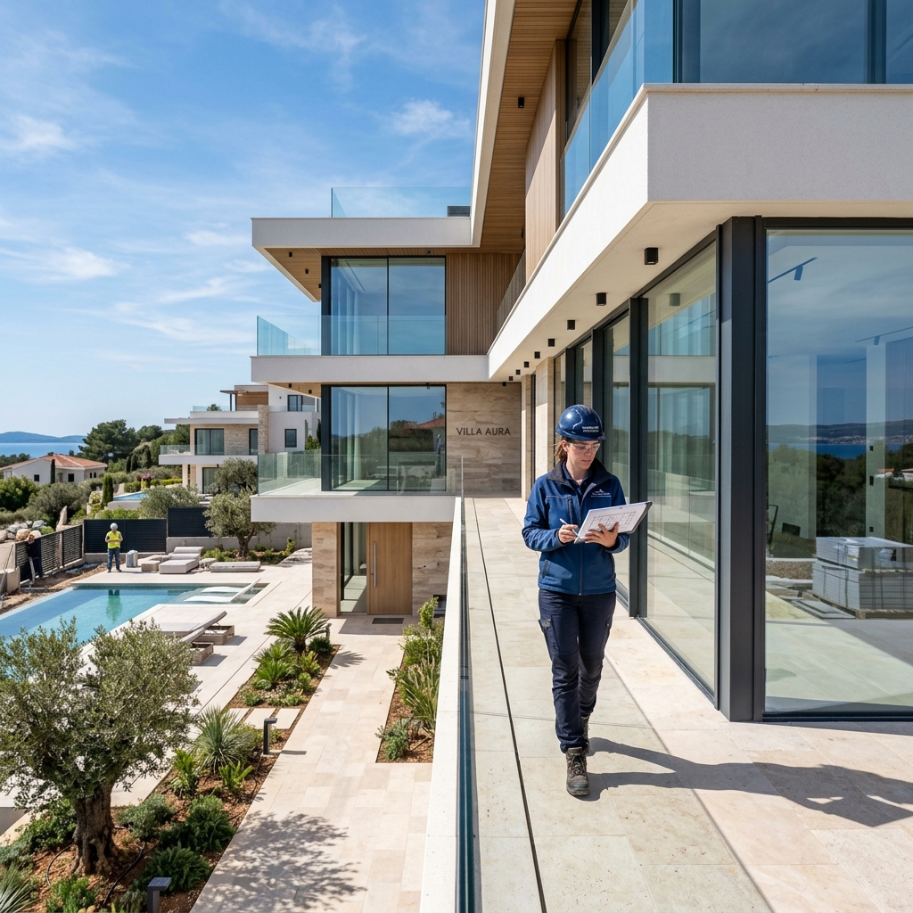 Suivi de chantier de construction de villa